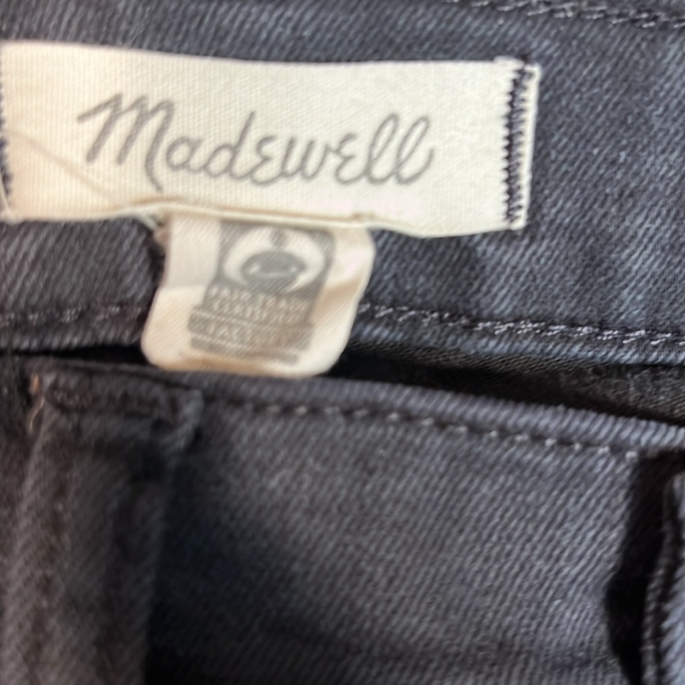 Women’s Madewell jeans black size 29 9 inch midrise skinny - Picture 2 of 5